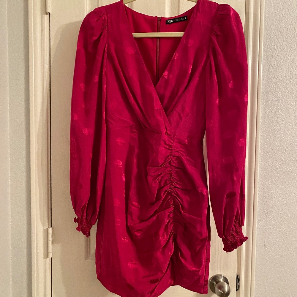 Cocktail dress with dot print